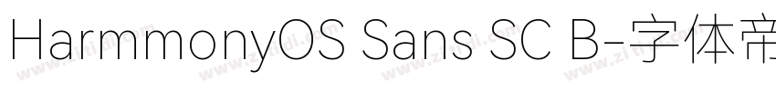HarmmonyOS Sans SC B字体转换